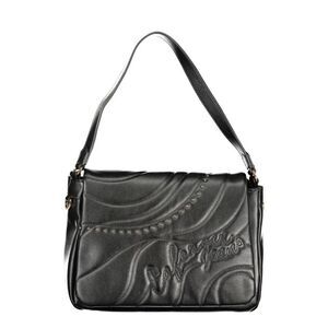 Cafenoir Black Polyurethane Women Shoulder Women's Bag